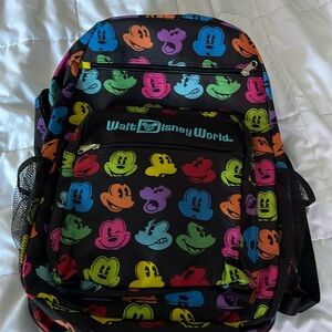 Multi colored Disneyworld backpack